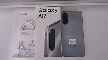 a17: Samsung Galaxy A17, Б/у, 128 ГБ, цвет - Серый, 2 SIM — 1