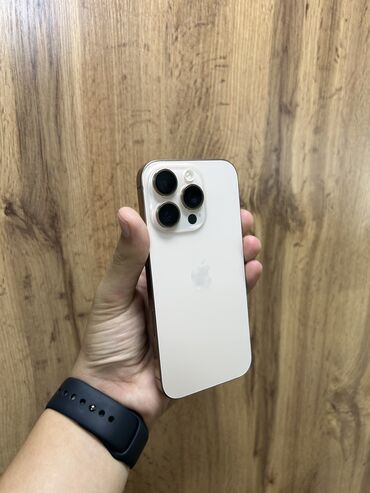 айфон 16 обычный: IPhone 16 Pro, Б/у, 256 ГБ, Desert Titanium, Защитное стекло, Чехол, В рассрочку, 100 %