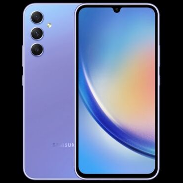 телефон самсунг: Samsung A34, 128 ГБ, цвет - Фиолетовый