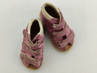 rozowe wiazane sandały: Sandałki 24, Używany
