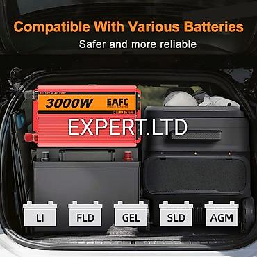 İnverterlər: Yeni Inverter, 1500-3000 Vt, 12 - 220 volt, Ünvandan götürmə, Ödənişli çatdırılma, Rayonlara çatdırılma — 6