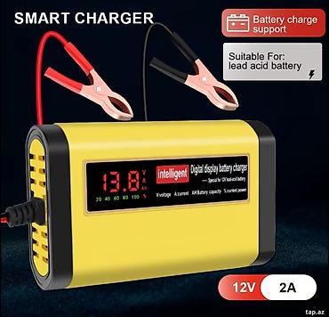 akkumlyator satışı: 12V akkumulyator üçün rəqəmsal avtomatik şarj cihazı Bütün — 1