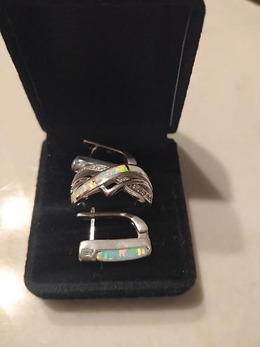 Серебряные наборы украшений: Серебро!!! Комплекты с натуральными камнями. Комплект с белым — 10