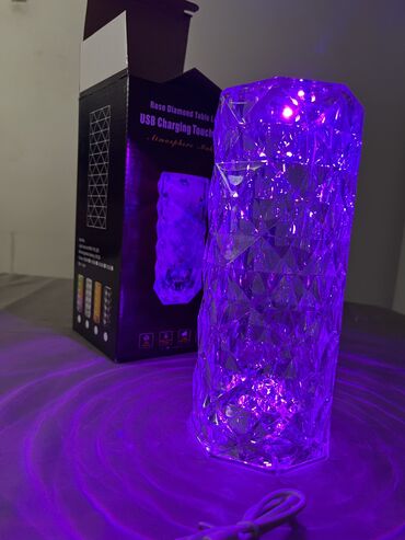 Рабочие настольные лампы: Светильник Светодиодная кристаллическая настольная лампа роза — 2