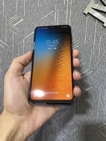 samsung z flip: Samsung Galaxy A10, 32 GB, rəng - Boz, Sensor