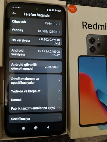 Redmi: Redmi 12, 128 GB, rəng - Qara, Barmaq izi, İki sim kartlı, Sənədlərlə — 14