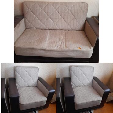 Pufiklər: İşlənmiş, Divan, 2 kreslo, Bazalı, Açılan