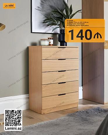 kamod: Komod – lakonik və minimal dizayn - Material: laminat agac teksturası — 1