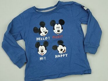 niebieska bluzka hiszpanka: Bluzka, Disney, 2-3 lat, 92-98 cm, stan - Bardzo dobry