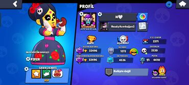 ipad air 4: Brawl Stars oyununda 32496 kubok, 1272 qələbə və 4410 rütbə balı olan