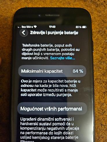 Apple iPhone: IPhone SE 2020 – 64 GB,84%Bhelta crna boja Telefon je polu ispravan — 8