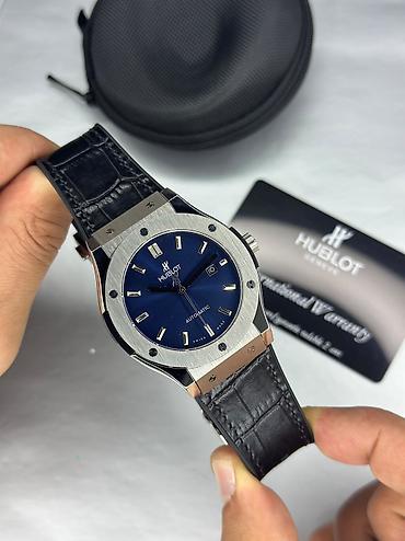 ▪️Marka: *HUBLOT* ▪️Parlaq gümüşü korpus ▪️Mineral Kristal şüşə