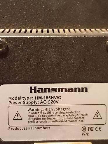 Monitorlar: Hansmann monitor Hansımann Model: HM-185HVI/O Ekran diaqonalı — 2