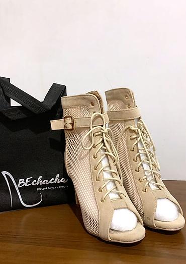 сапожки челси: Профессиональные туфли для танцев high heels. 38 размер, 9 см высота — 4