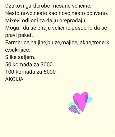 komada zenske odece: Paket garderobe mesane velicine, postoji mogucnost i odabira velicina — 1