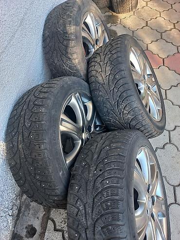 tir: Колеса в сборе 225 / 50 / R 17, Зимняя шипованная, Б/у, Комплект, Легковые, Литые, отверстий - 5 — 3