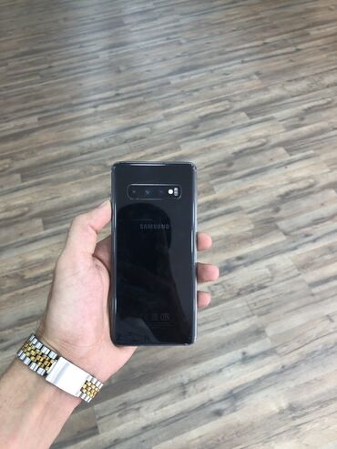 ekran samsung s10: Samsung Galaxy S10, 128 ГБ, цвет - Черный, Отпечаток пальца, Беспроводная зарядка, Две SIM карты