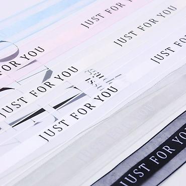 коробочка для подарка: Декоративная лента «JUST FOR YOU»оптом на заказ - Тип — 7