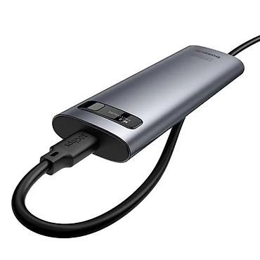 korpuslar: Baseus FlyJoy Series B00760600811-00 M.2 NVMe/SATA SSD Enclosure – USB — 3