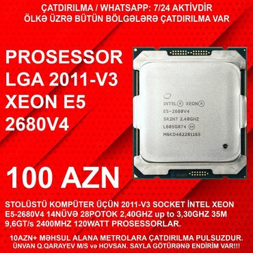 intel core i3 socket 775 lga: Prosessor Intel Xeon Xeon E5-2680V4, İşlənmiş