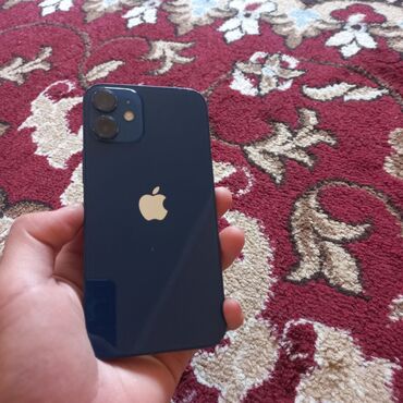 беспроводной телефон: IPhone 12 mini, Б/у, 64 ГБ, Blue Titanium, Зарядное устройство, Кабель, 72 %