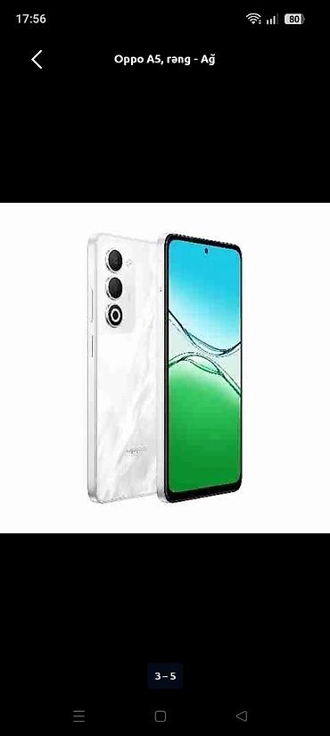 səs gücləndirən: Oppo A5, 256 GB, rəng - Ağ, Zəmanət, Sensor, Barmaq izi — 3