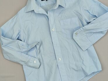 koszule two ply: Shirt 5-6 years, condition - Very good, pattern - Without pattern, color - Blue