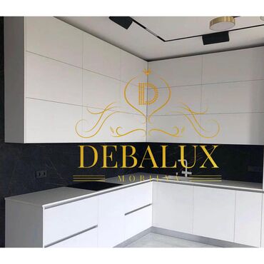 Sifarişlə mətbəx mebeli: Sifarişlə mətbəx dəsti, Özü çəkən petlələr, Sadə laminat, Kredit yoxdur, Rayonlara çatdırılma, Pulsuz çatdırılma — 26