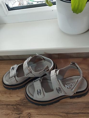 Босоножки, 36, Chanel, Б/у, цвет - Бежевый, Самовывоз, Платная доставка