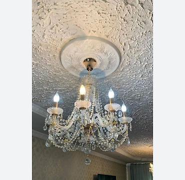 Çılçıraq, 10 və daha çox lampa, Xrustal