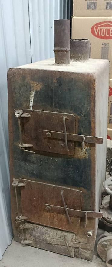 Буржуйки: Твердотопливная печь-«буржуйка»/котёл прямоугольного типа из толстой — 2