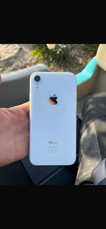 бу чехолы: IPhone Xr, Колдонулган, 64 ГБ, Ак, Каптама, 76 %