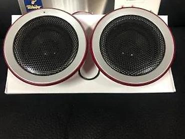 Zvučnici, slušalice i mikrofoni: Tchibo stereo zvučnici – crveni, dizajnerski “cup” oblik - Tip: žični — 7