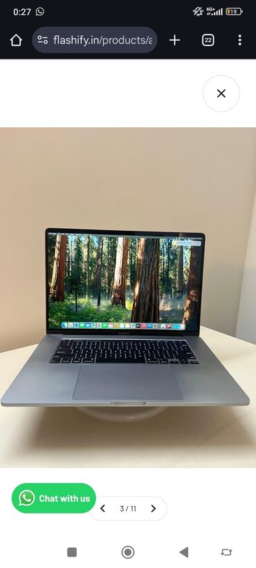 Ноутбуки: Ноутбук, Apple, 16 ГБ ОЗУ, Intel Core i9, 16 ", Б/у, Игровой, память SSD