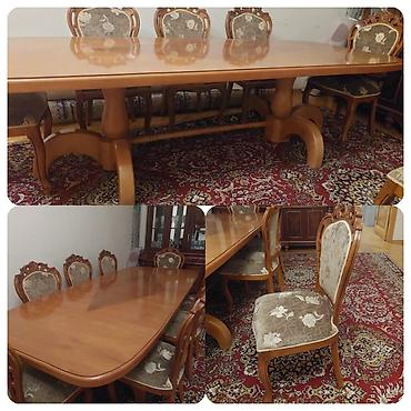 Digər mebel: RumiEndirim olundu‼️‼️‼️Masa dəsti 8 stulla satılır 450₼. 2500₼ — 1