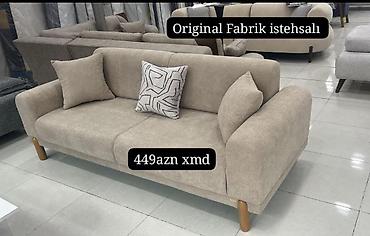 Original fabrik istehsalı divan - Model: 3 nəfərlik, müasir minimal