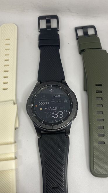 samsung ekran: Б/у, Смарт часы, Samsung, Аnti-lost, цвет - Черный