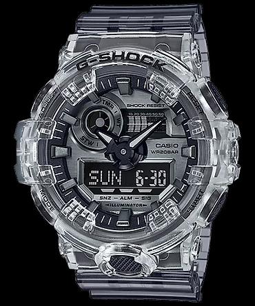 CASIO G-SHOCK GA-700SK-1A “Skeleton” - Корпус и ремешок из