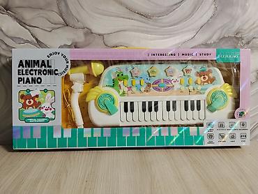 harley davidson screamin eagle: Детское электронное пианино Animal Electronic Piano с микрофоном - — 2