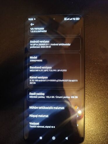 Xiaomi: Xiaomi 13T, 256 GB, rəng - Qara, 
 Sensor, Barmaq izi, Simsiz şarj