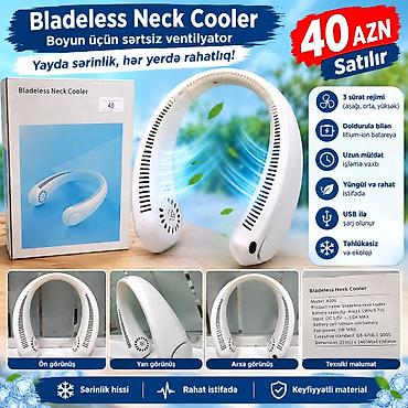 Bladeless Neck Cooler – boyun üçün sərtsiz ventilyator - Yayda lalafo.az -da Bladeless Neck Cooler – boyun üçün sərtsiz ventilyator - Yayda