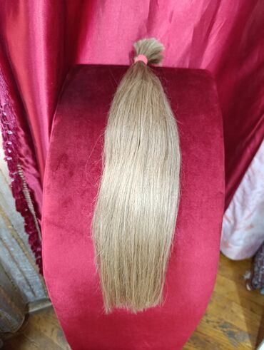 Təbii saçlar, pariklər: Sac tebii ushag sacidir,teze sacdir,uzunlugu 58 -60a yaxindir,cekisi — 7