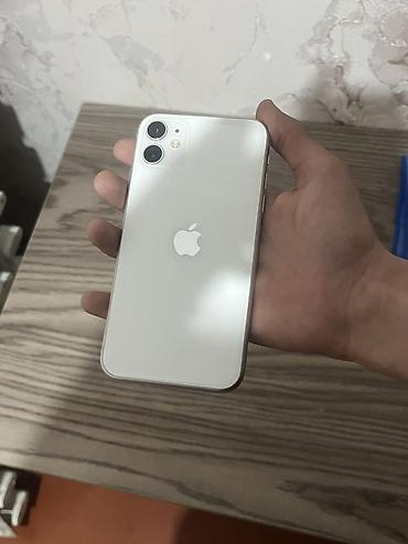 white: IPhone 11, 64 GB, White Titanium, Face ID, Barmaq izi, Simsiz şarj — 1