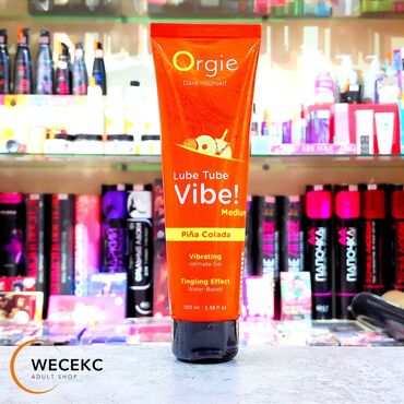 Товары для взрослых: Вибрационный интимный гель Orgie Lube Tube Vibe! со вкусом Piña Colada