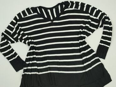 czarne bluzki w białe paski: Tunika, 3XL, stan - Dobry
