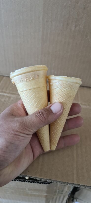 Кондитерские изделия, сладости: Вафелные стаканчики и рожки для мороженое🍦 Оптовая цены Доставка по — 7