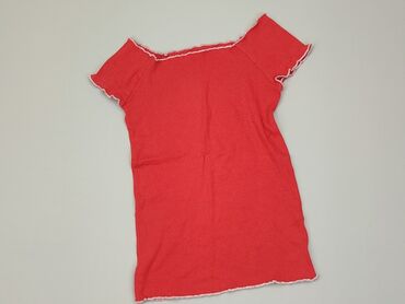czerwona bluzka na święta: Bluzka, 9 lat, 128-134 cm, stan - Dobry
