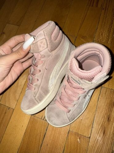 Детская обувь: Детские кеды Puma - Модель: высокие кеды/кроссовки на шнуровке с