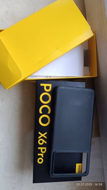 ddr4 16: Poco X6 Pro 5G, Колдонулган, 512 ГБ, түсү - Кара, 1 SIM, 2 SIM