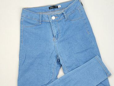 błękitne bluzki damskie: Jeans, SinSay, 2XS (EU 32), condition - Very good